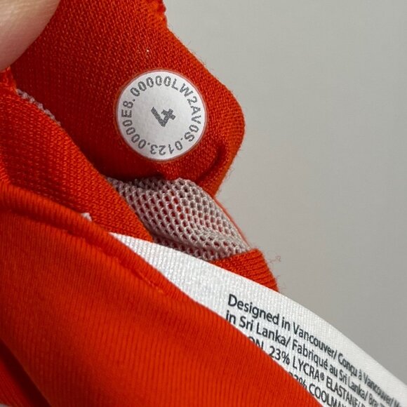 Lululemon NWT Energy Bra Longline *Medium Support, B–D Cups Solar Orange - Picture 6 of 7